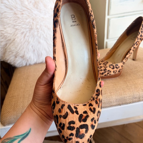 🖤Y2K🤎 BAKERS vintage Leopard Print Platform Pumps - Women - Picture 2 of 13